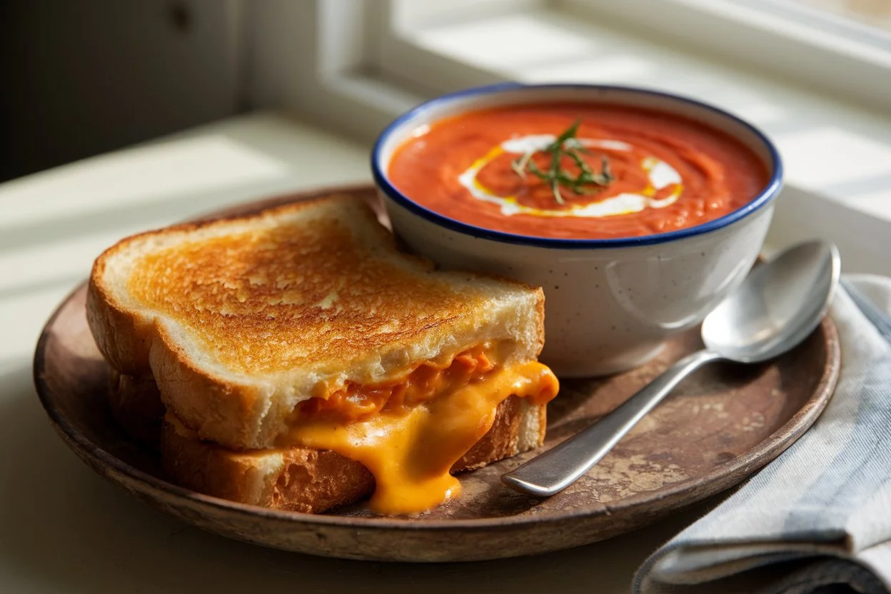 Grilled Cheese and Tomato Soup