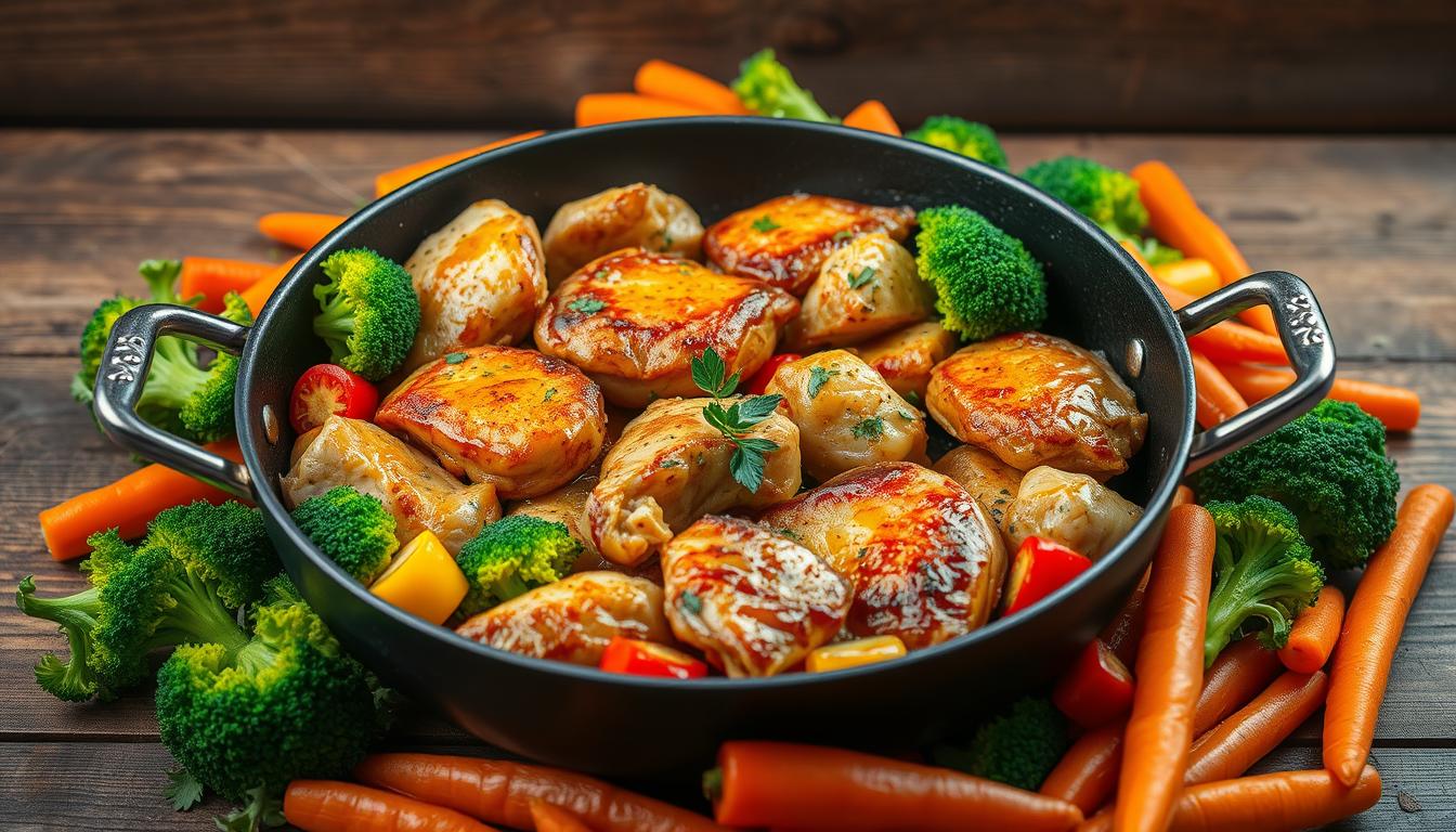 Healthy Chicken and Vegetables Skillet