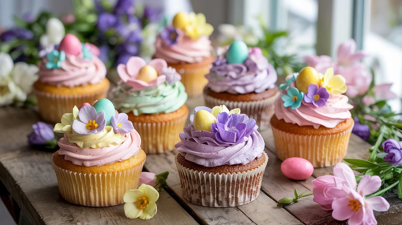 spring cupcakes