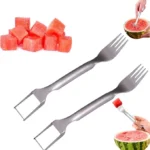 2PCS 2-in-1 Watermelon Fork Slicer